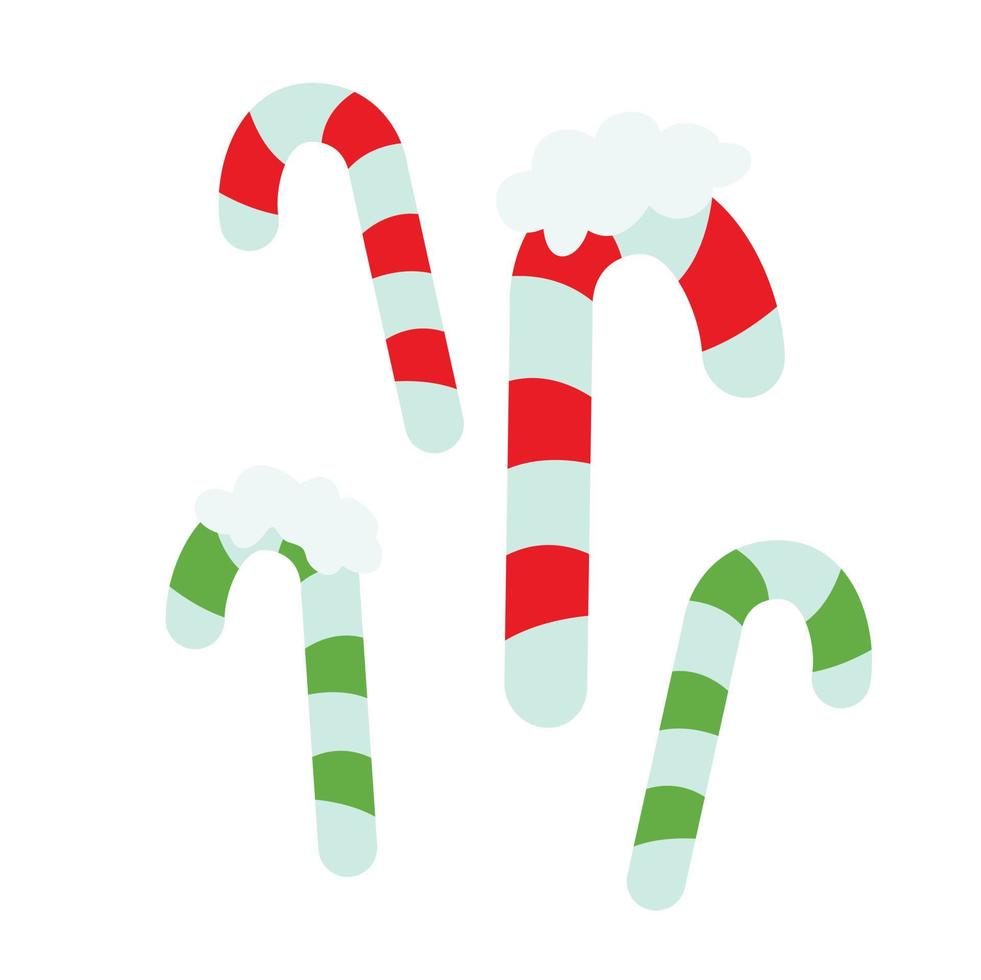 linda decoración de navidad accesorios ilustración vector clipart
