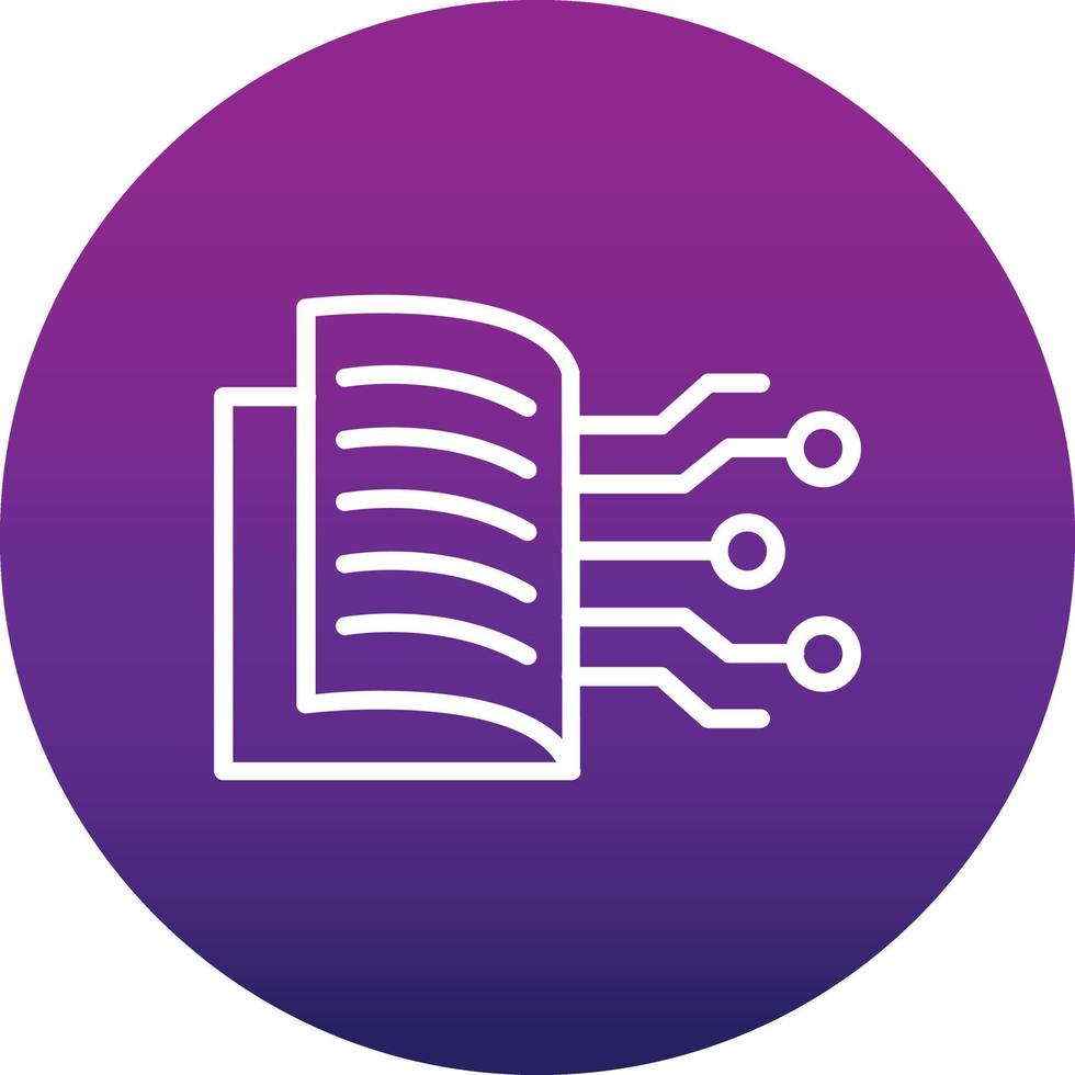 Digital Book Vector Icon
