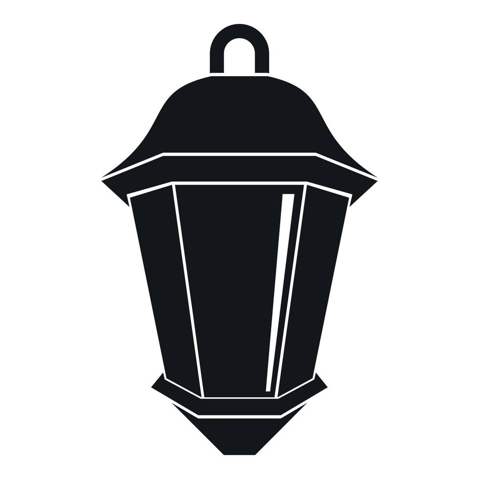Street light icon, simple style vector