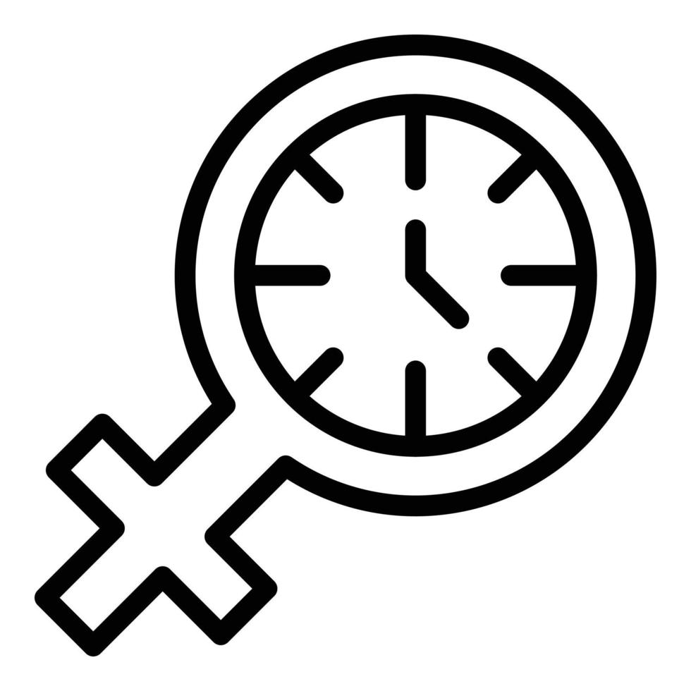 Health menopause icon outline vector. Woman hormone vector