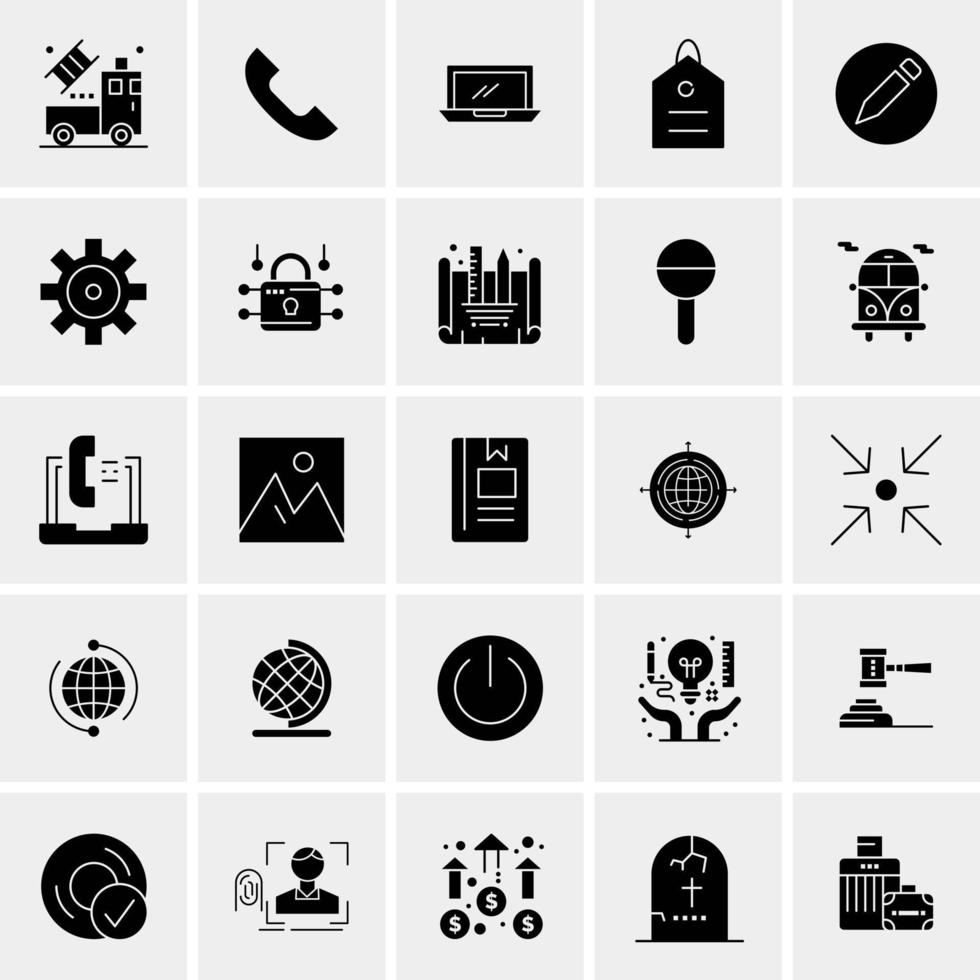 25 Universal Business Icons Vector Creative Icon Illustration to use in web and Mobile Related project