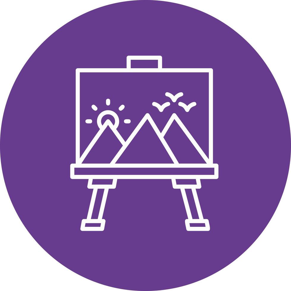 Canvas Creative Icon Design vector