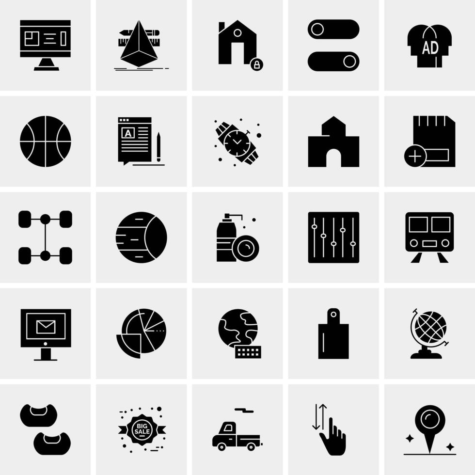 25 Universal Business Icons Vector Creative Icon Illustration to use in web and Mobile Related project