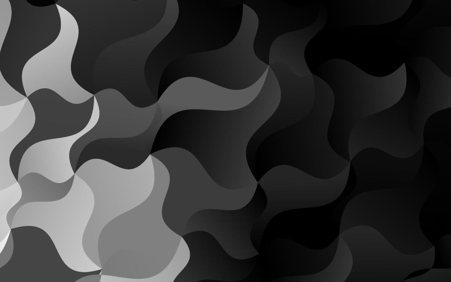 Dark Silver, Gray vector template with liquid shapes.