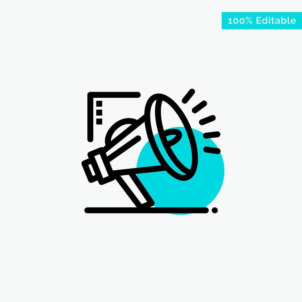 Marketing Automation Marketing Automation Digital turquoise highlight circle point Vector icon