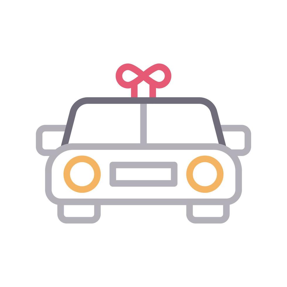 ilustración de vector de juguete de coche en un fondo. símbolos de calidad premium. iconos vectoriales para concepto y diseño gráfico.