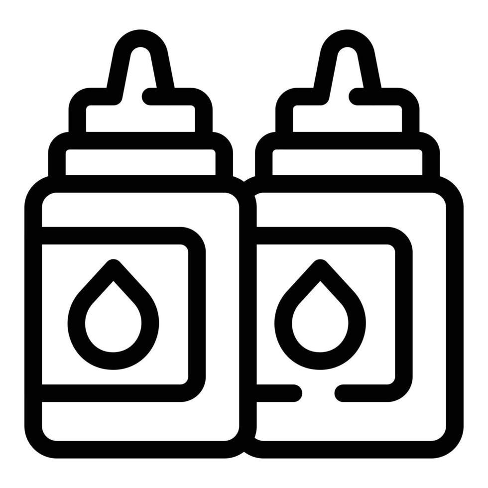 Toner bottle icon outline vector. Art machine vector