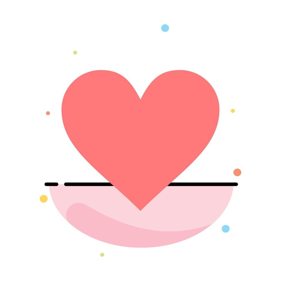 corazón amor como plantilla de icono de color plano abstracto de twitter vector