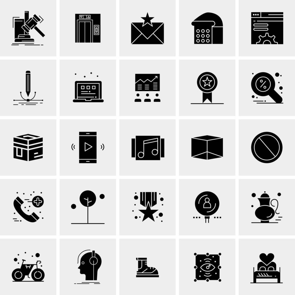 25 Universal Business Icons Vector Creative Icon Illustration to use in web and Mobile Related project