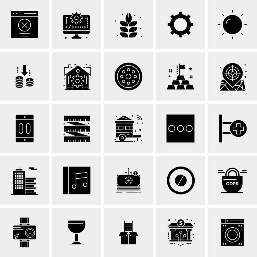 25 Universal Business Icons Vector Creative Icon Illustration to use in web and Mobile Related project