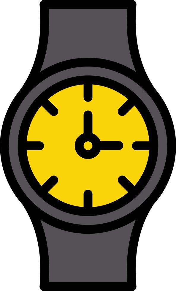 ilustración de vector de reloj de pulsera en un fondo. símbolos de calidad premium. iconos vectoriales para concepto y diseño gráfico.