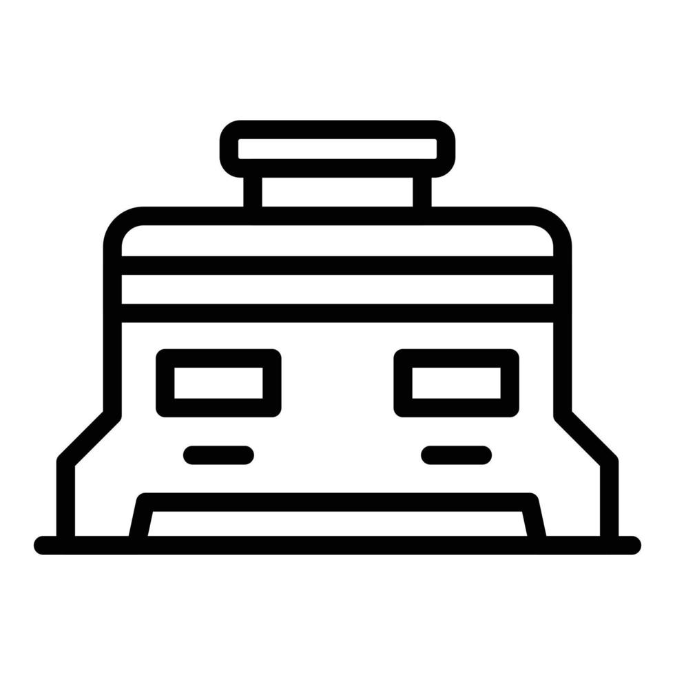 Alternator icon outline vector. Power generator vector