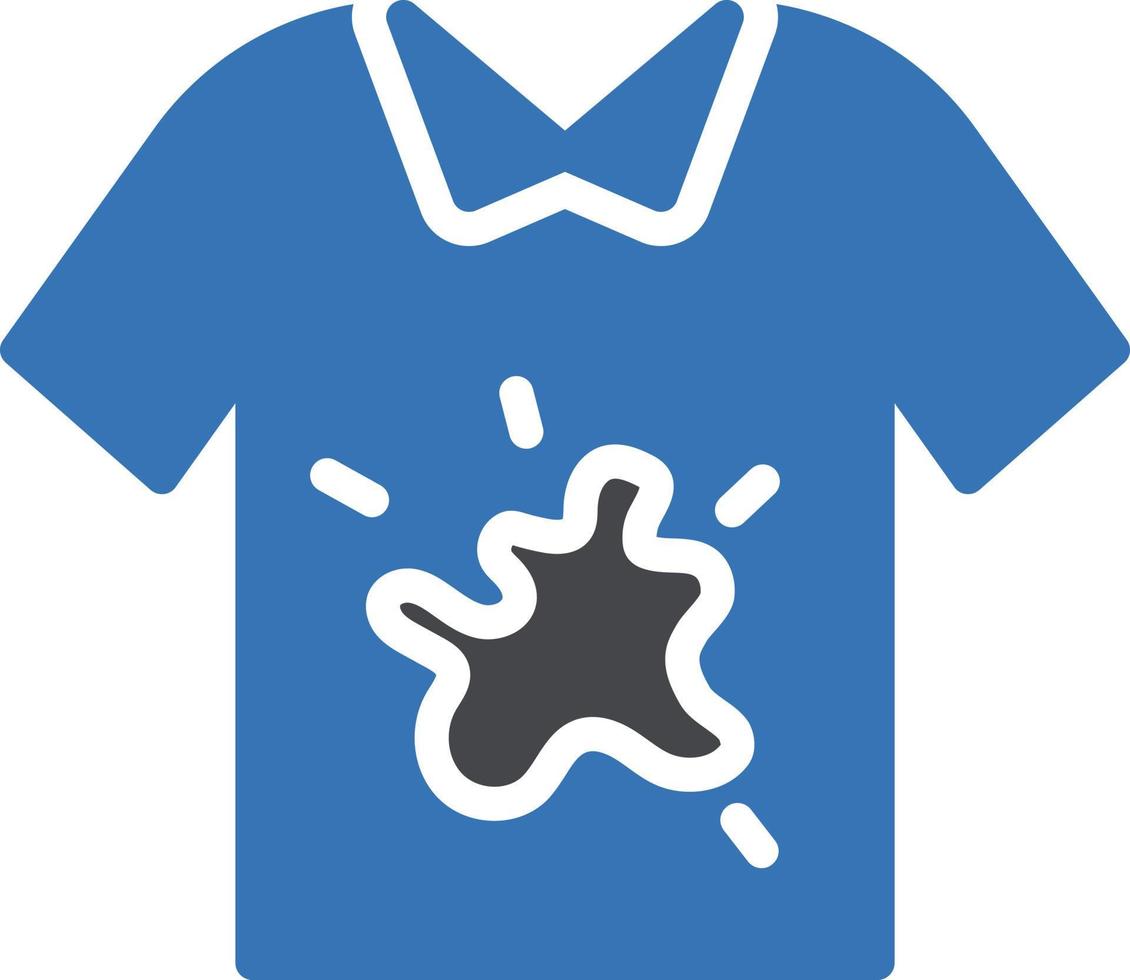 manchar la ilustración vectorial de la camisa en un fondo.símbolos de calidad premium.iconos vectoriales para el concepto y el diseño gráfico. vector