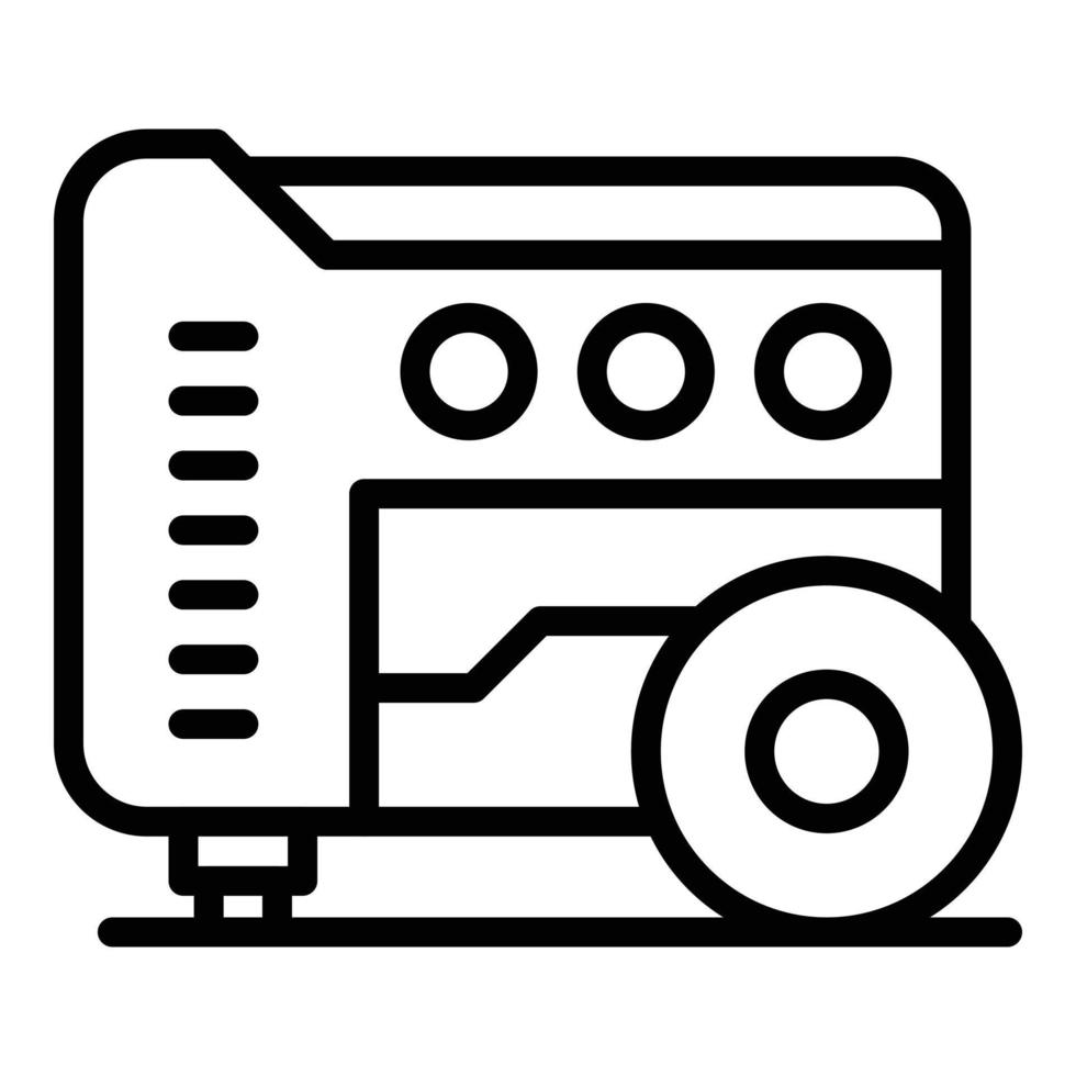 Engine power generator icon outline vector. Electric energy vector