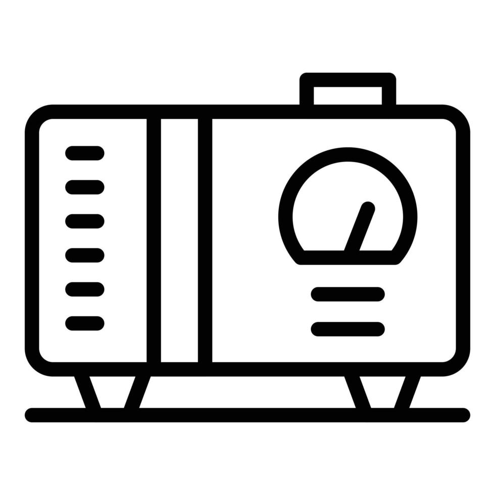 Emergency generator icon outline vector. Electric energy vector