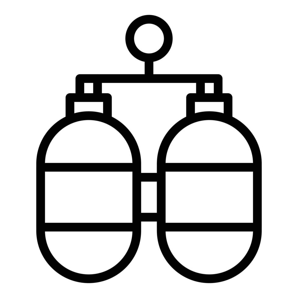 Oxygen tanks icon outline vector. Concentrator equipment 15218463