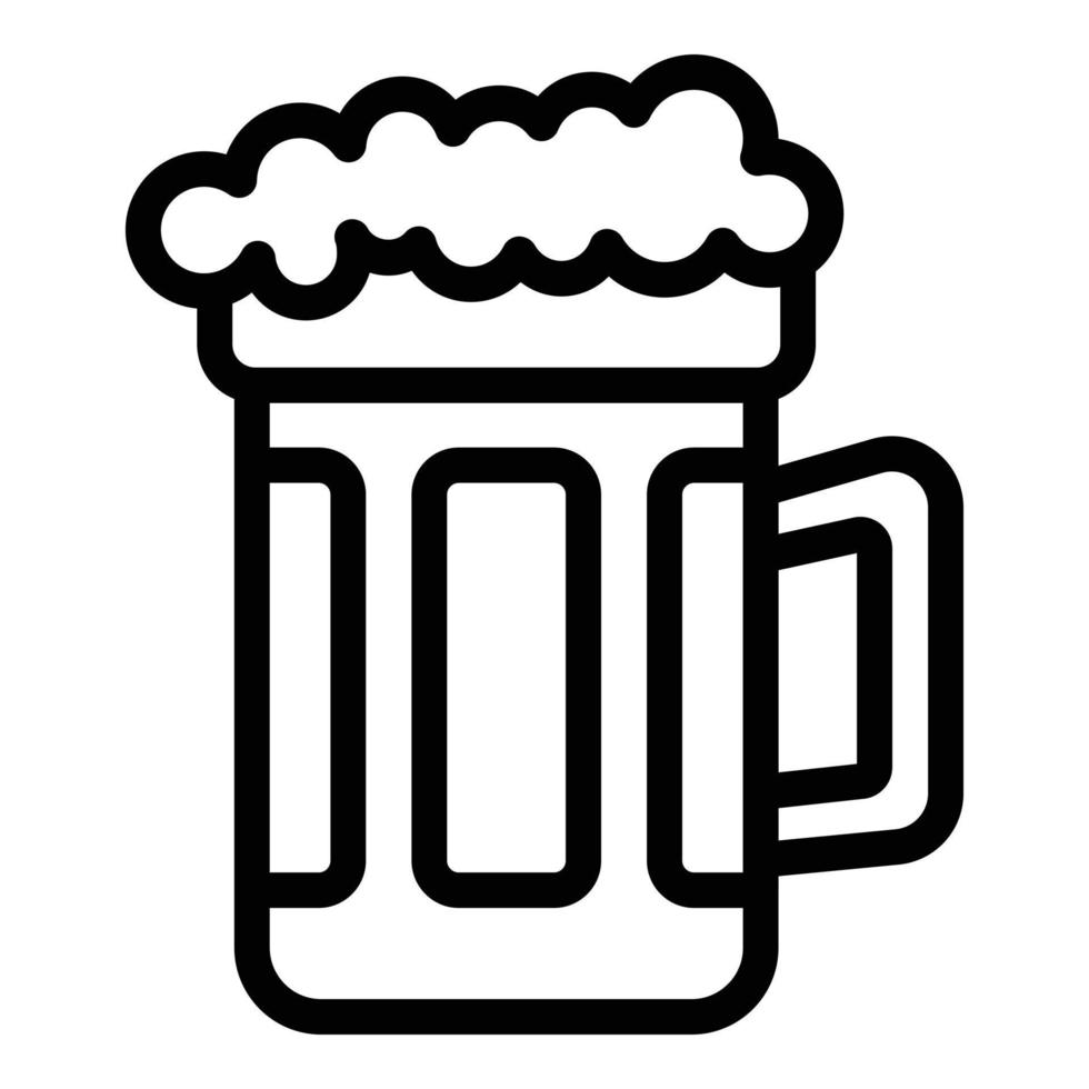 Croatia beer icon outline vector. Travel building vector