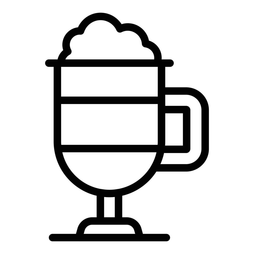 Milkshake icon outline vector. Business cafe vector