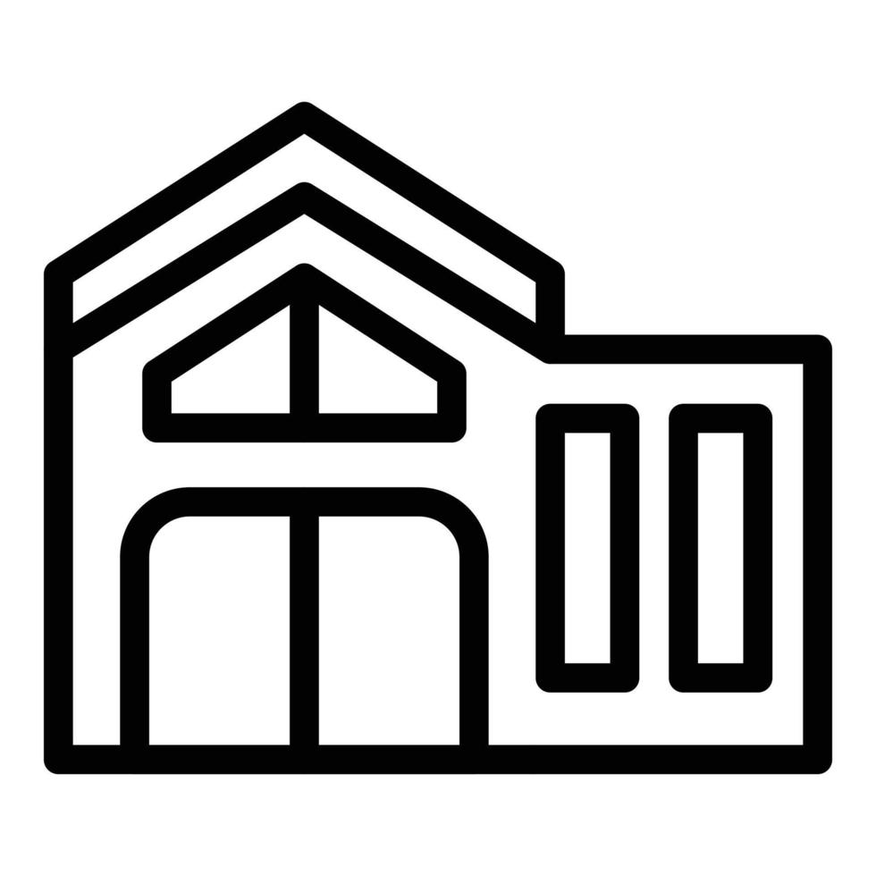 City house icon outline vector. Map flag vector