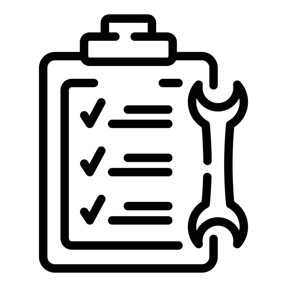 Support clipboard icon outline vector. Online technician vector