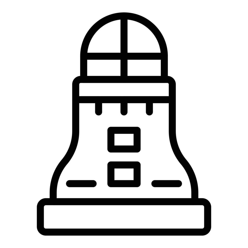 Cityscape building icon outline vector. Modern landmark vector