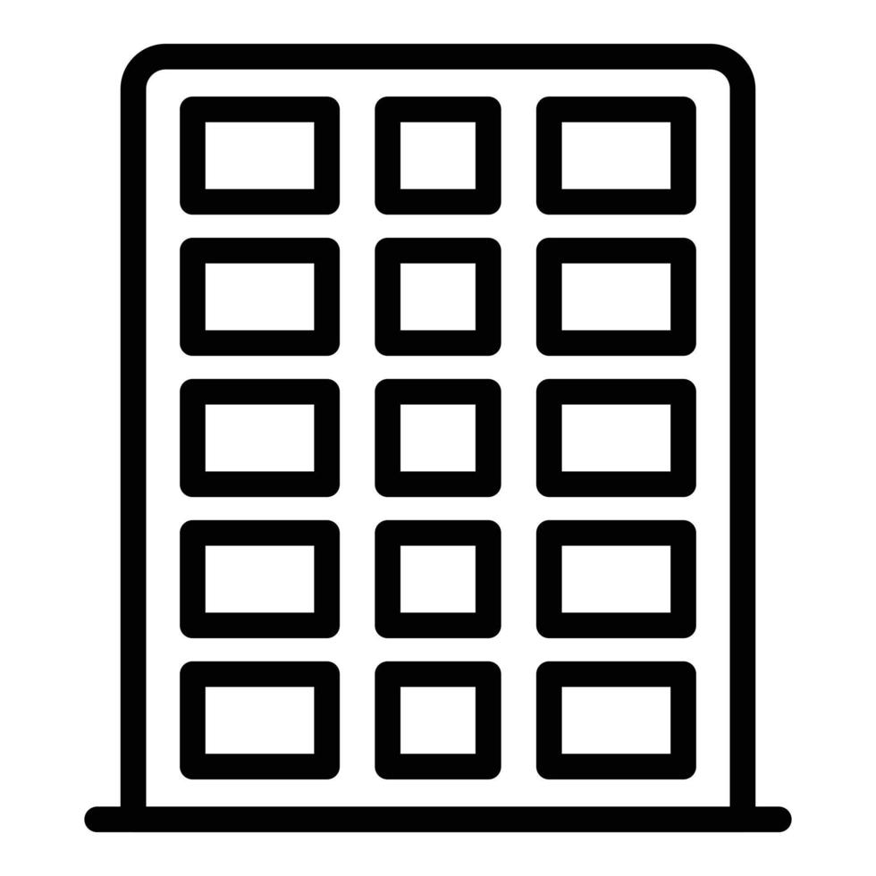 Tower city icon outline vector. Casablanca travel vector