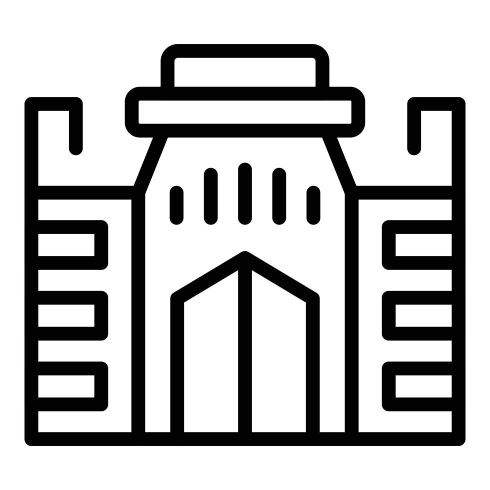 Landmark building icon outline vector. Architecture culture vector