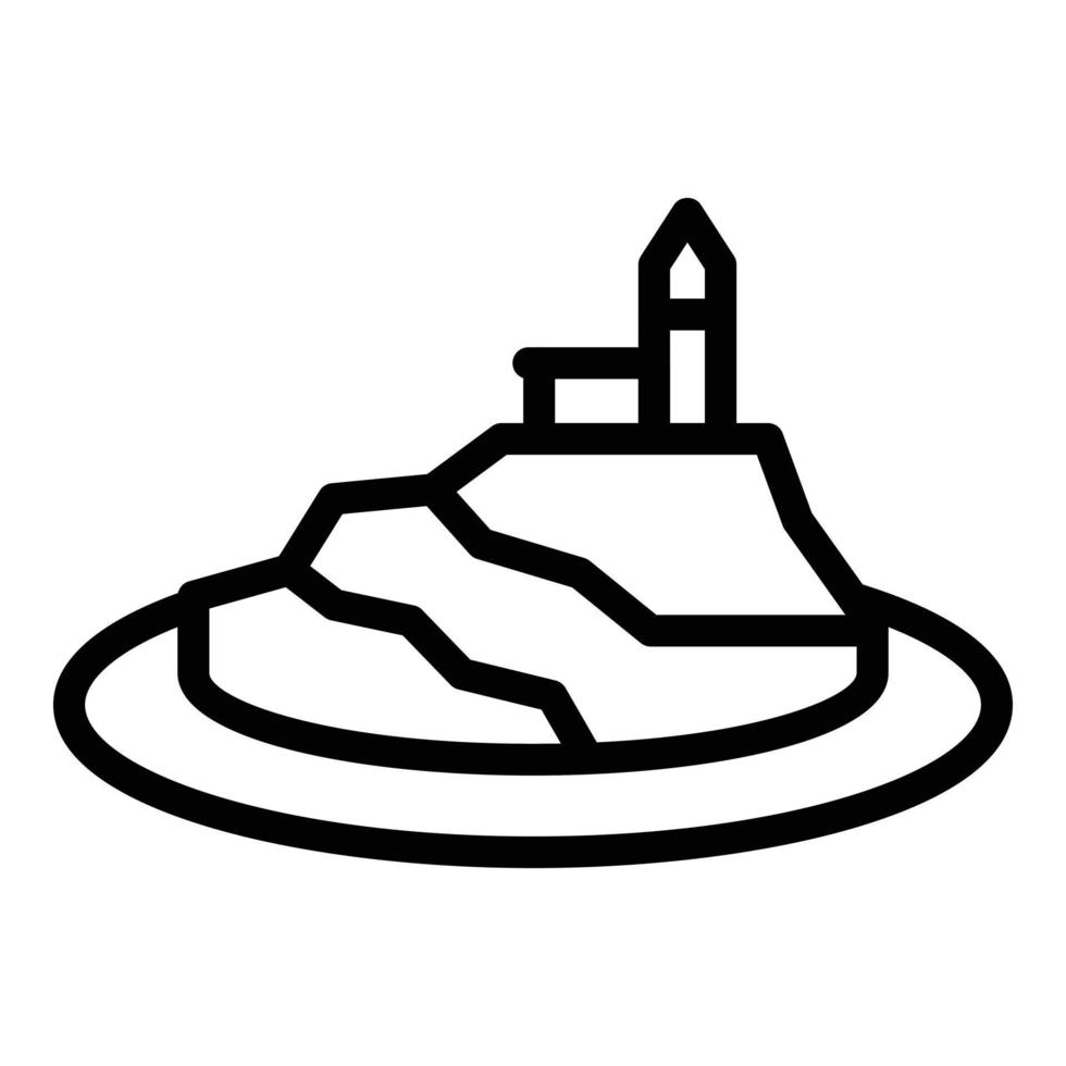 Adriatic area icon outline vector. Architecture flag vector