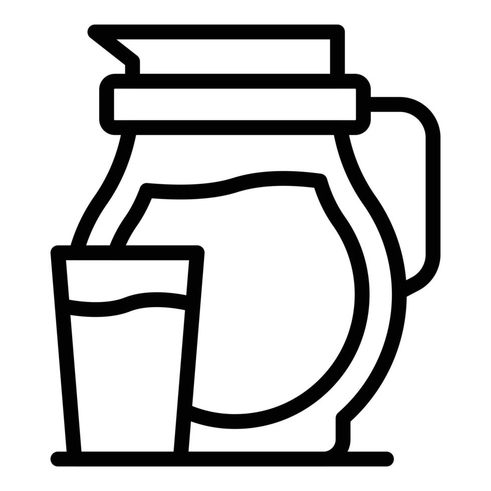 Montenegro milk jug icon outline vector. Map tour vector