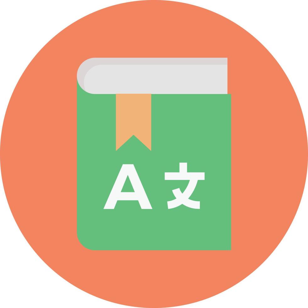 ilustración de vector de libro de traducción en un fondo. símbolos de calidad premium. iconos vectoriales para concepto y diseño gráfico.