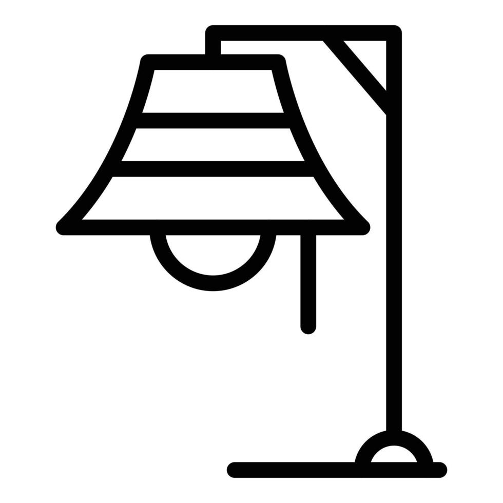 Chandelier lamp icon outline vector. Stand light vector