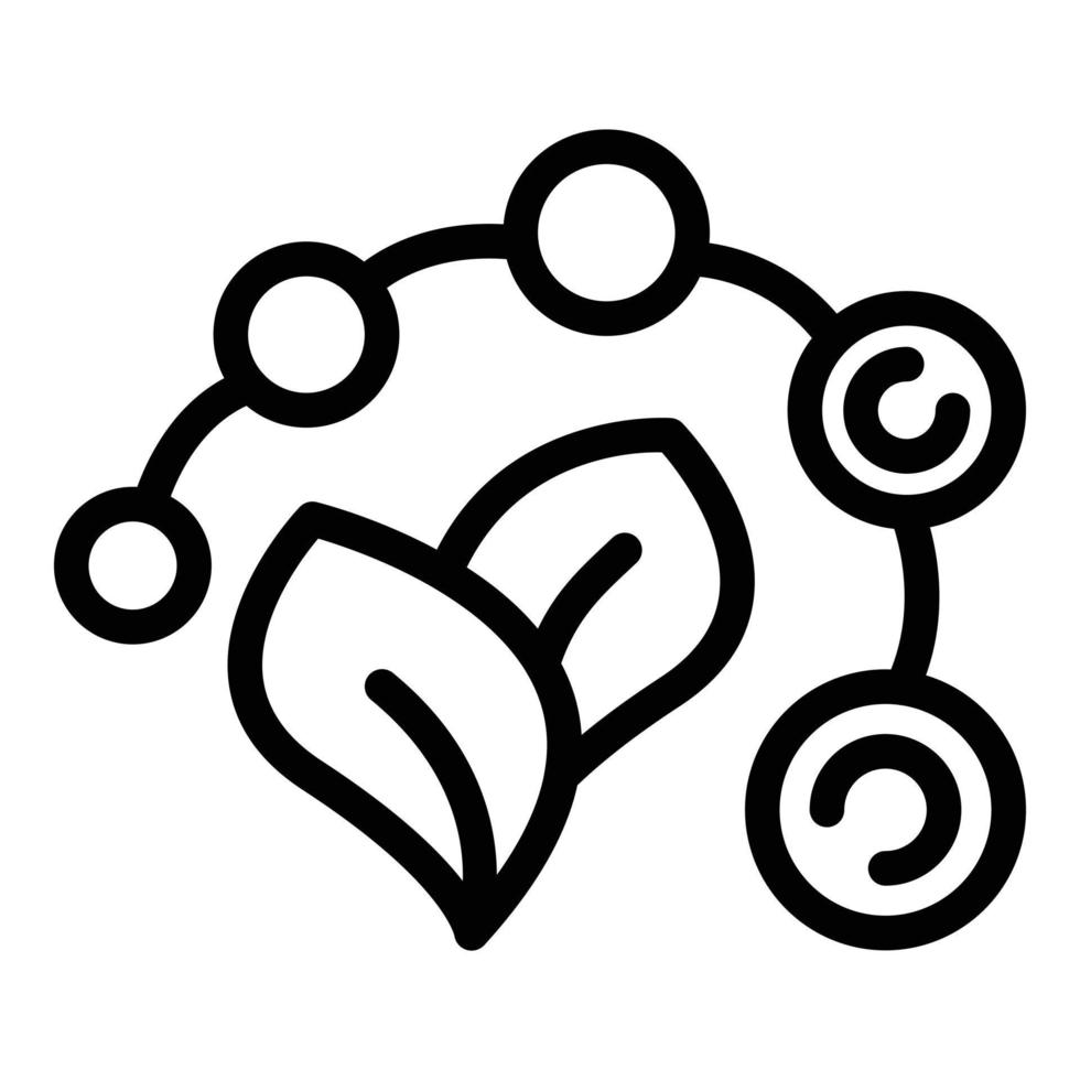 Healthy food icon outline vector. Vegan diet vector