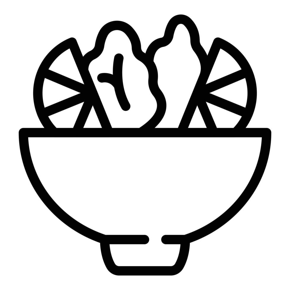 Vegan table icon outline vector. Food diet vector