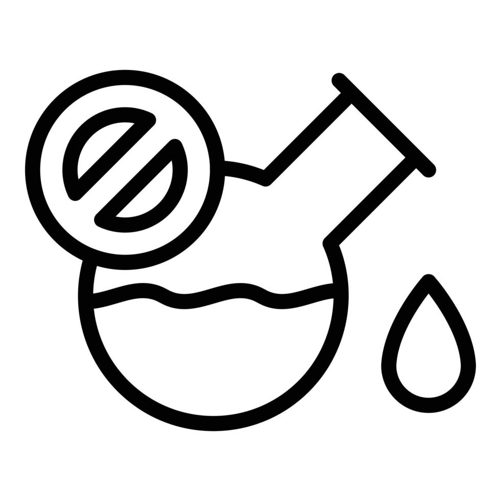 Chemical gluten icon outline vector. Free lactose vector