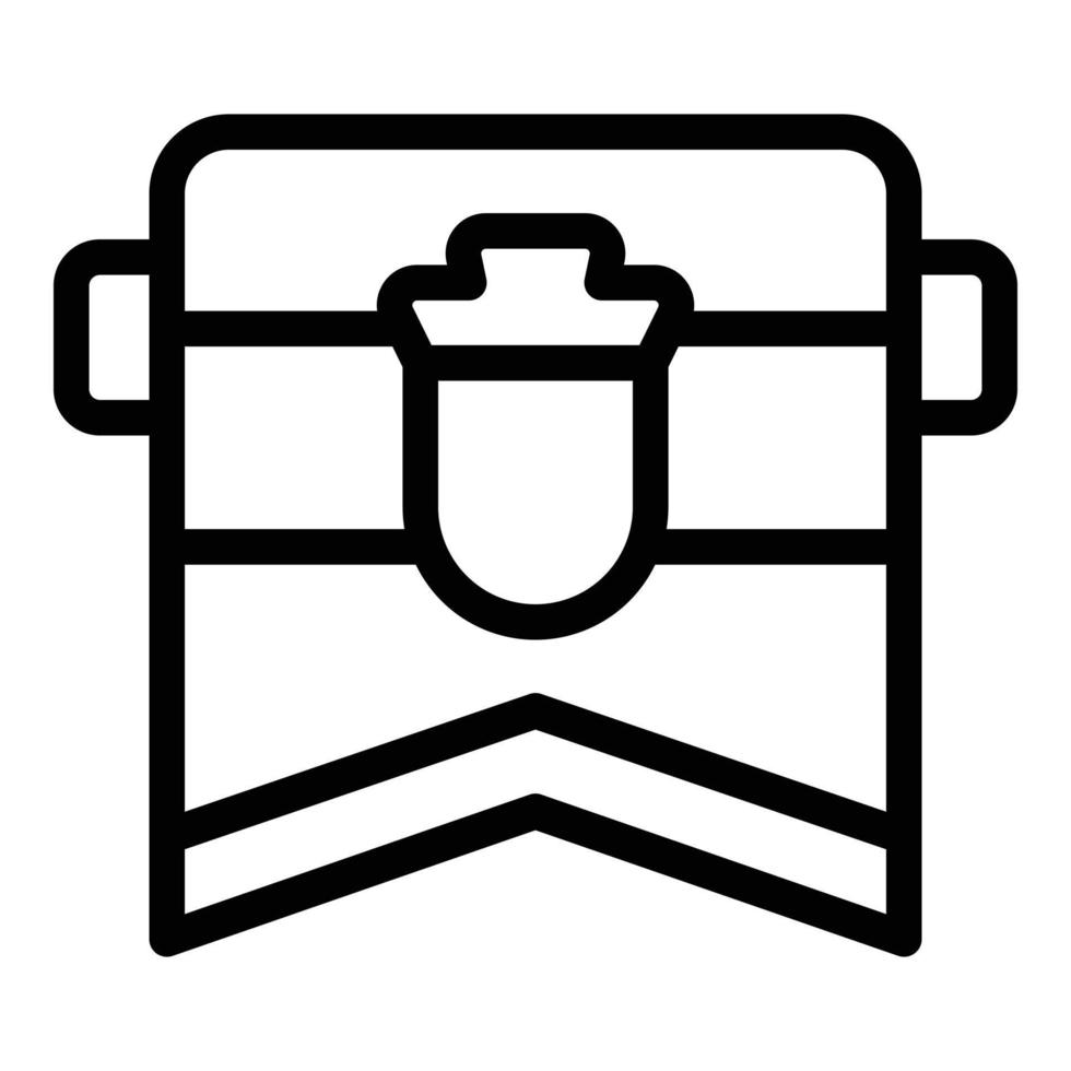 Croatia city emblem icon outline vector. Zagreb map vector