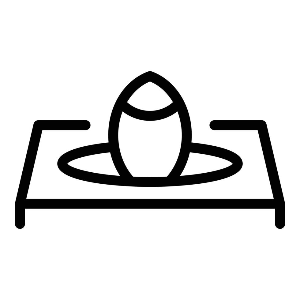 Catch winter fish icon outline vector. Ice fishing vector