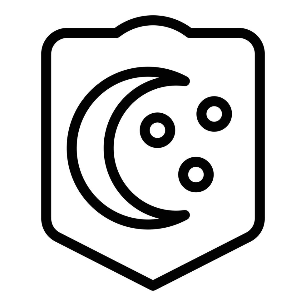 Night sleep disorder icon outline vector. Sleepless bed vector