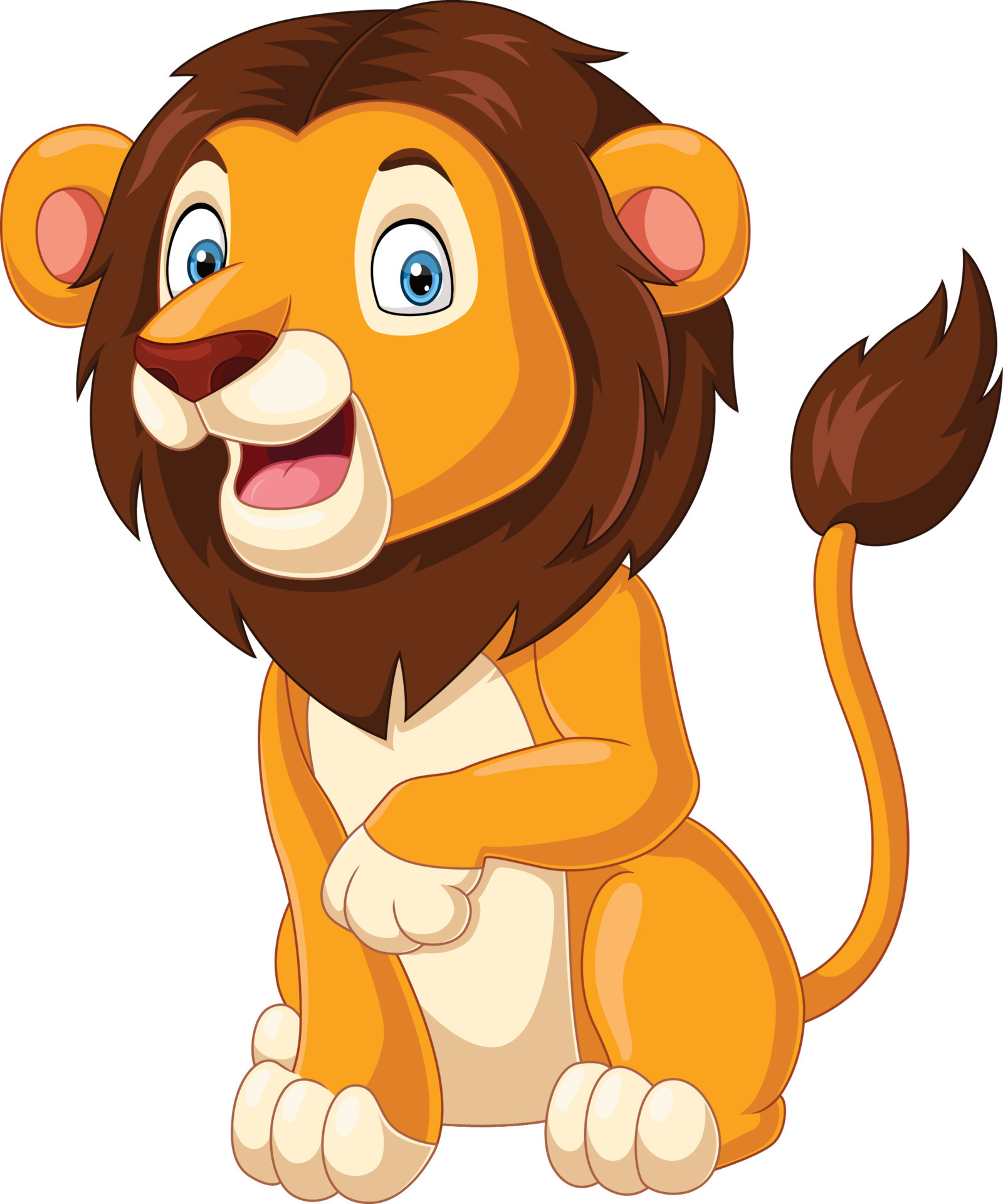 Cartoon funny lion sitting on white background 15219697 Vector Art at Vecteezy Cartoon funny lion sitting on white background 15219697 Vector Art at Vecteezy