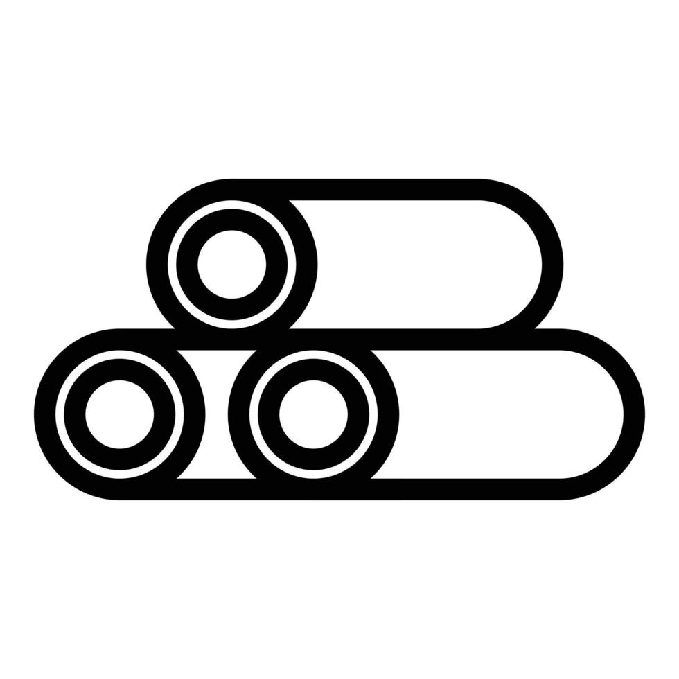 Bitumen roll icon outline vector. Roof repair vector