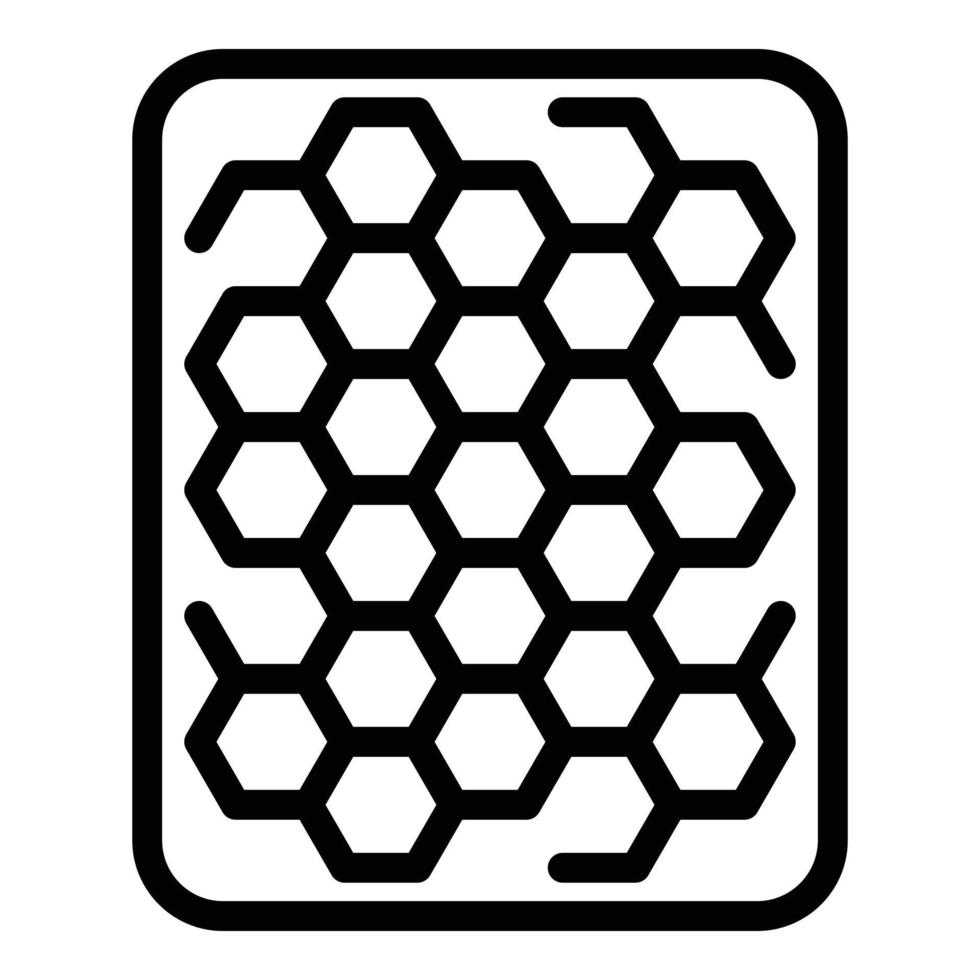 Wax bee board icon outline vector. Artist candle vector