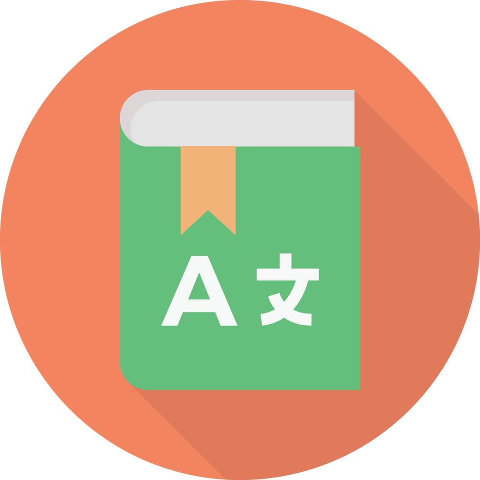 ilustración de vector de libro de traducción en un fondo. símbolos de calidad premium. iconos vectoriales para concepto y diseño gráfico.