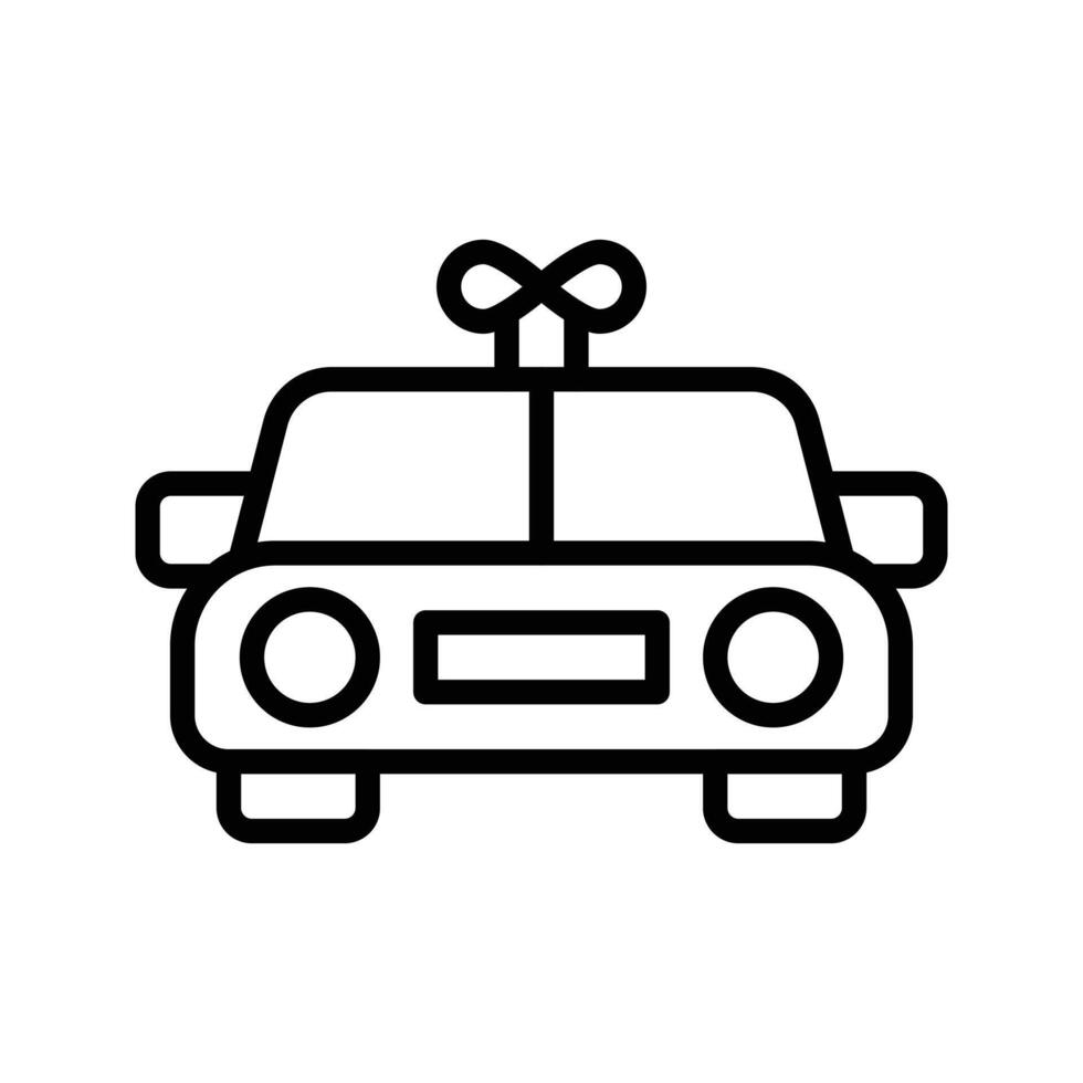 ilustración de vector de juguete de coche en un fondo. símbolos de calidad premium. iconos vectoriales para concepto y diseño gráfico.