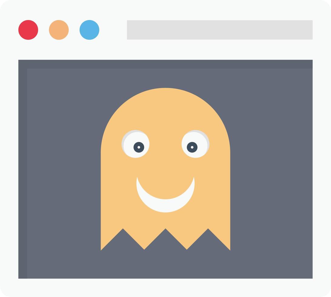 ilustración de vector de cara de página web en un fondo. símbolos de calidad premium. iconos vectoriales para concepto y diseño gráfico.