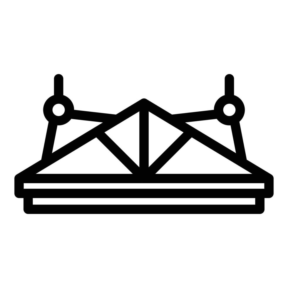 Roof construction icon outline vector. Metal sheet vector