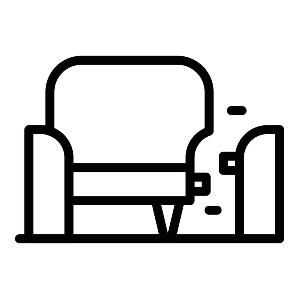 Armchair assembly icon outline vector. Work maker vector