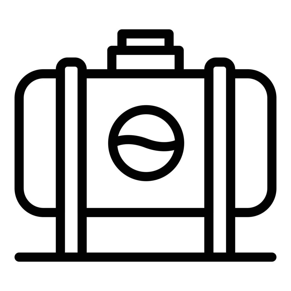 Tank wax icon outline vector. Candle making vector