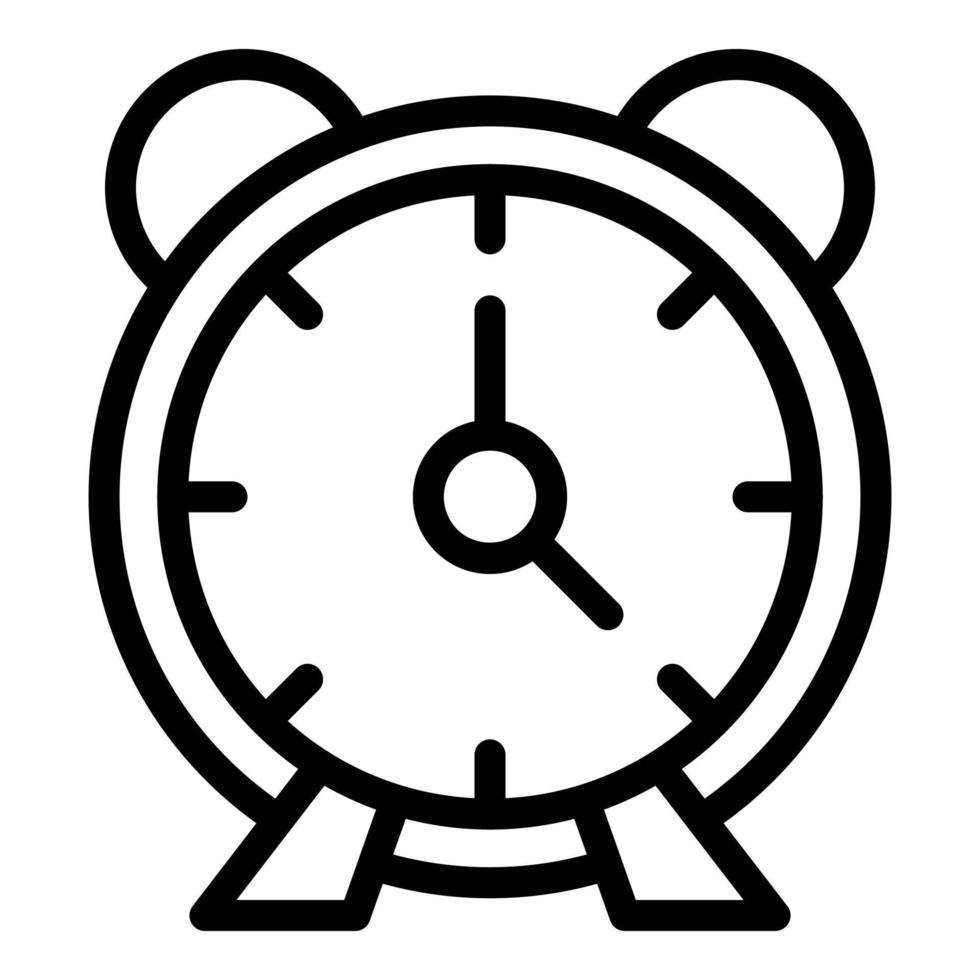 Alarm clock icon outline vector. Sleep disorder vector