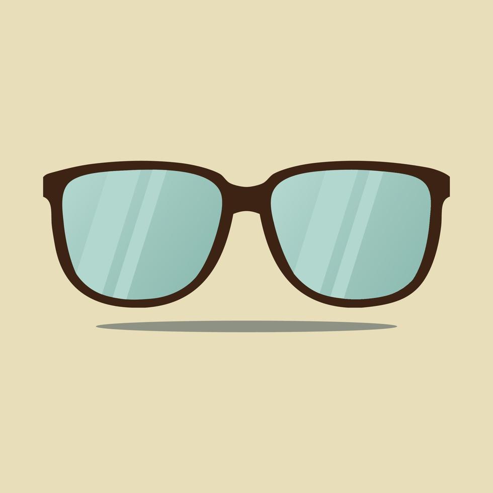 Eyeglasses icon retro style vector