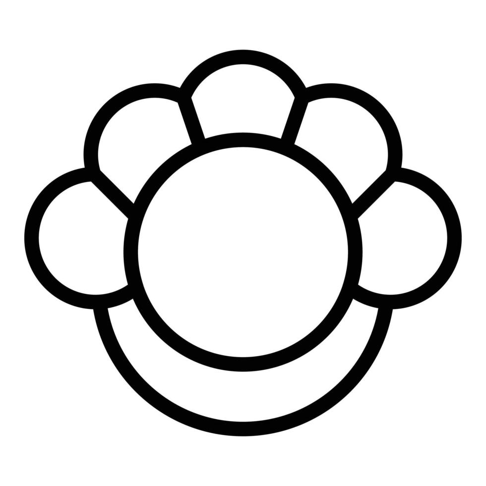 Toy kid game icon outline vector. Motor fine vector