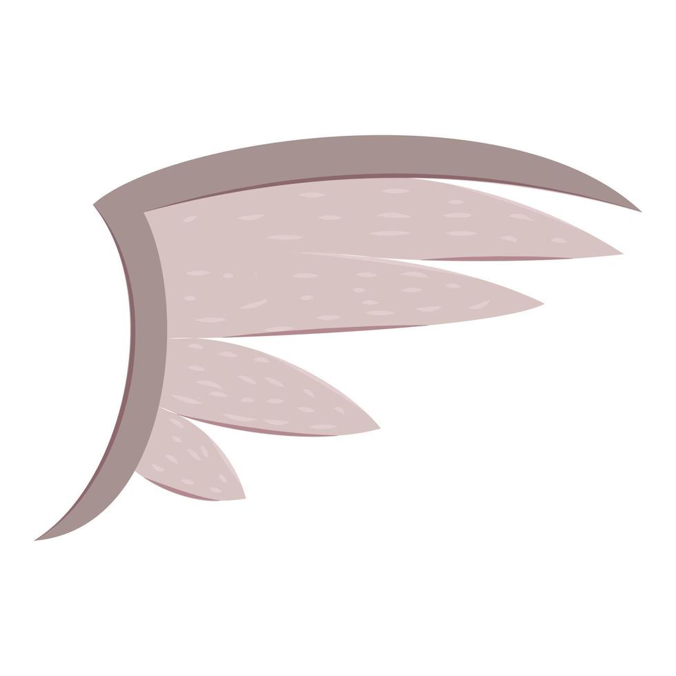 Bird wing icon, cartoon style vector
